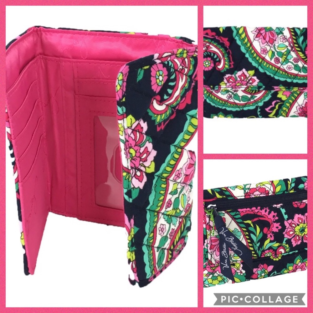 NEW Vera Bradley Euro Wallet Petal Paisley